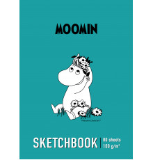 скетчбук Moomin 80 листов А5+ 100гр MOM15