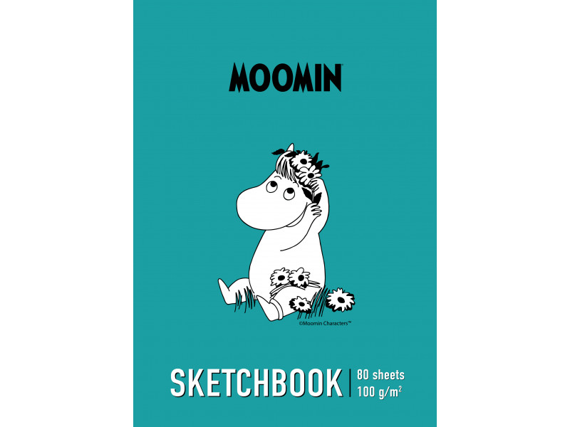 скетчбук Moomin 80 листов А5+ 100гр MOM15