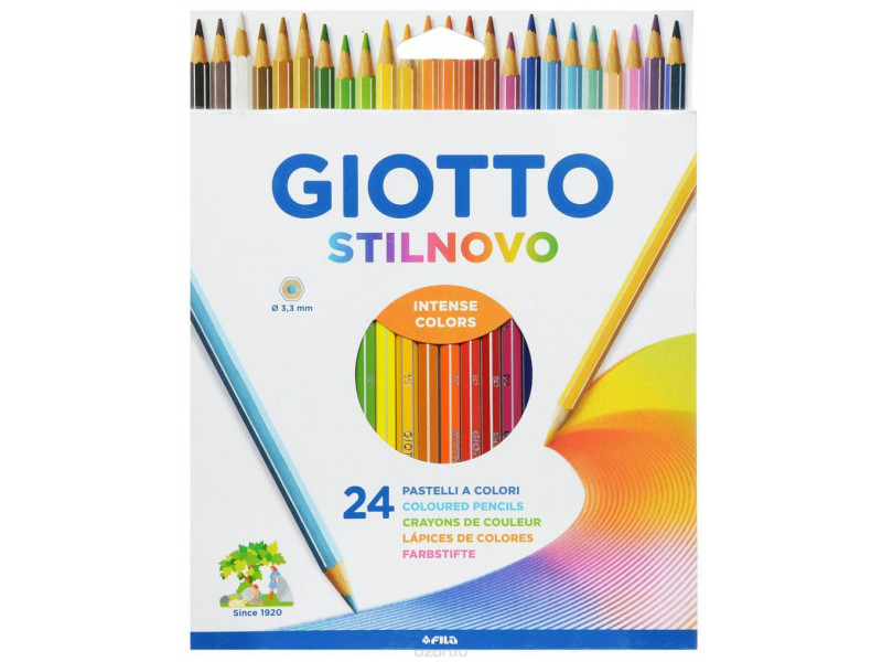 цветные карандаши Giotto Stilnovo 24 цвета 256600