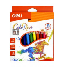 фломастеры Deli ColoRun 12 цветов EC10000