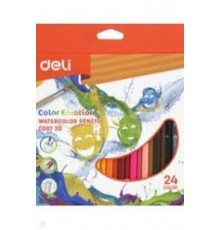 карандаши Deli Color Emotion акварельные 24 цв EC0