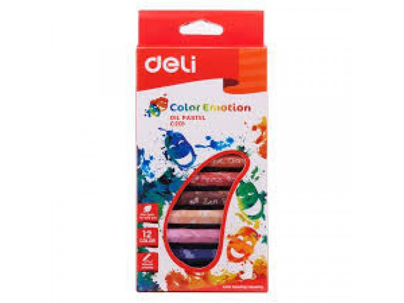 мелки Deli Color Emotion пастельные 12 цв EC20100