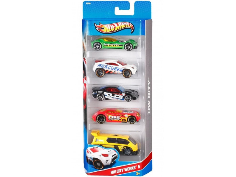 maşın Hot Wheels baza dəsti 5 ədəd 1806