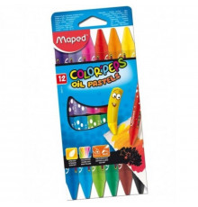 Мелки восковыеMaped Color Peps 12цв 864010