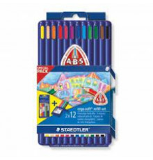 карандаши Staedtler Ergosoft 12+12 цветов