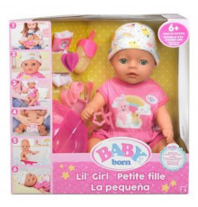 интерактивная игрушка Baby Born 14” Lil Girl Baby