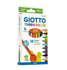 фломастеры Giotto Turbo Color 18 цветов 073400