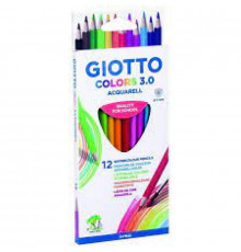 цветные карандаши Giotto Colors акварельные 12 цветов 277100