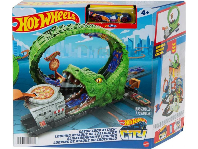 трек Hot Wheels City Gator Loop Attack