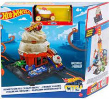 oyun dəst Hot Wheels Downtown Ice Cream Swirl