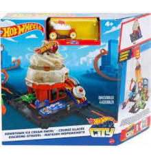 игровой набор Hot Wheels Downtown Ice Cream Swirl