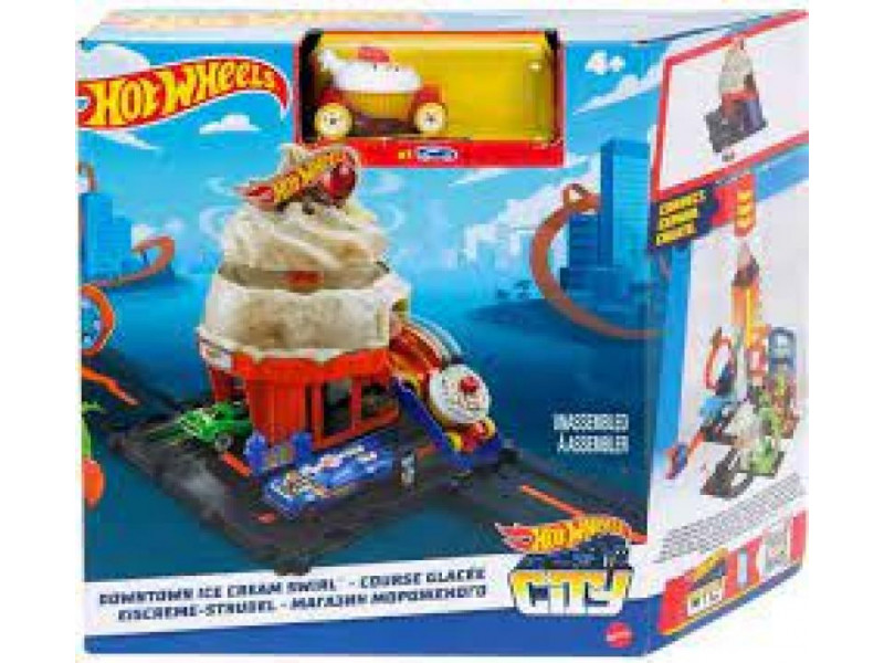 игровой набор Hot Wheels Downtown Ice Cream Swirl