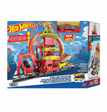 трек HKX41 Hot Wheels City Super Looping Fire Station