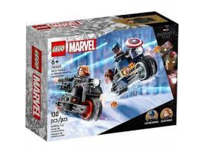 конструктор Lego Super Heroes Black Widow & Captain America Motorcycles 76260