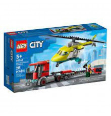 конструктор LEGO City Rescue Helicopter Transporter