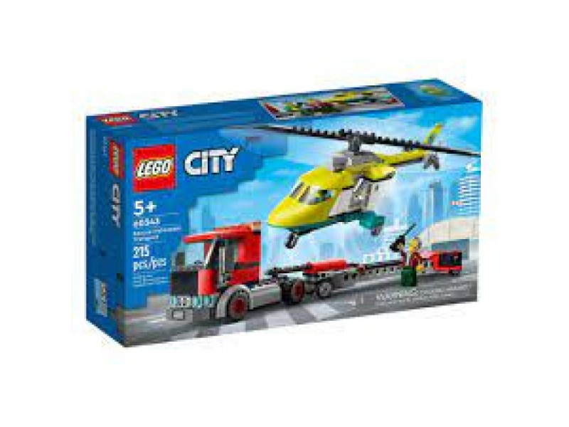 конструктор LEGO City Rescue Helicopter Transporter