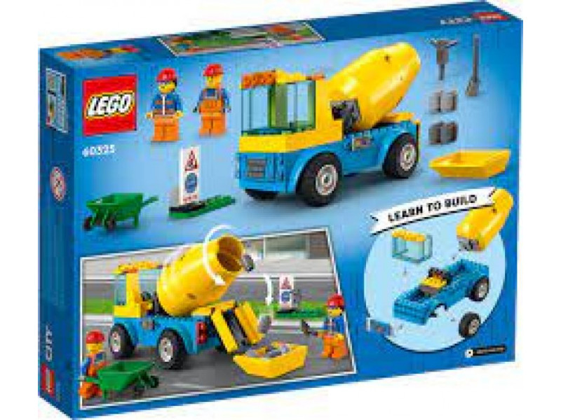 конструктор LEGO City Cement Mixer Truck