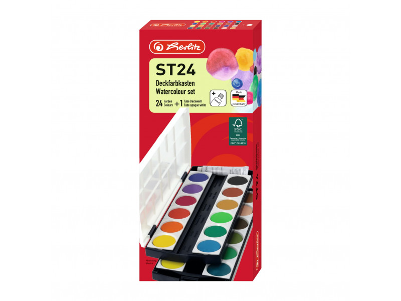 akvarel boya 24 rəng Herlitz 10199933 akvarel boya 24 rəng Herlitz 10199933