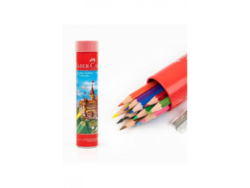 karandaş Faber Castell tubusda 12 rəng 116512