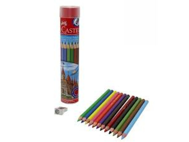 karandaş Faber Castell tubusda 12 rəng 116512