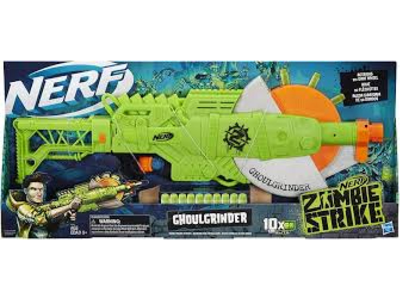 blaster Nerf Zombie Strike Ghoulgrinder Blaster -- Rotating