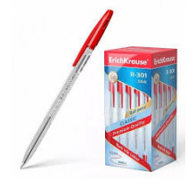 diyircəkli qələm Erich Krause Classic qırmızı 1mm 43186