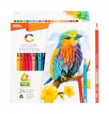 карандаши Deli Color Emotion 24 цв EC00220