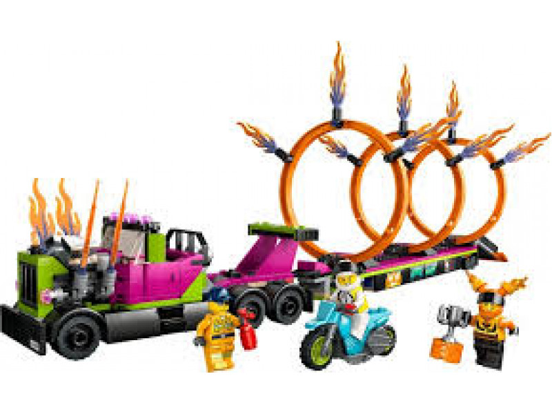 конструктор LEGO City Stuntz Stunt Truck & Ring of Fire Challenge