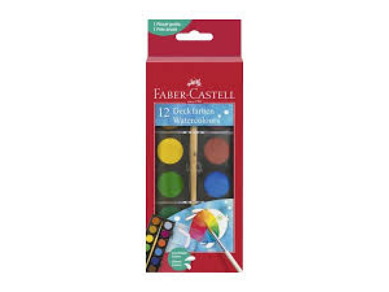 sulu boya Faber Castell 12 rəng 125017