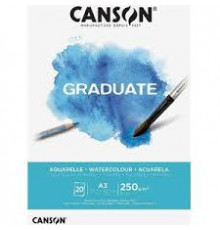 akvarel üçün albom Canson Graduate 20 vərəq A3 250qr 3148950021175