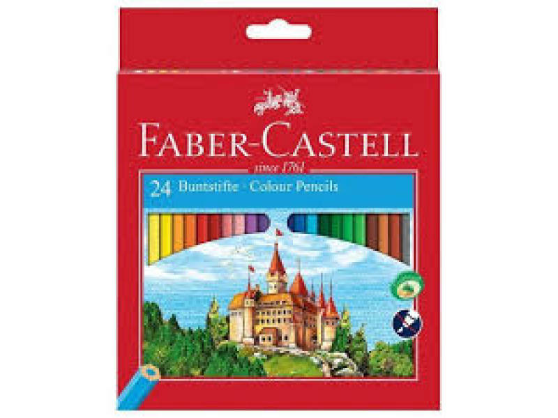 rəngli karandaş Faber Castell +yonan 24 rəng 120124