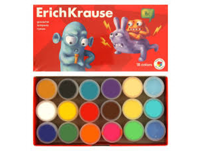 quaş Erich Krause Jolly Friends 18 rəng 61416