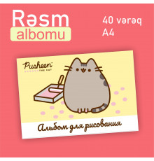 альбом для рисования Pusheen 40 листов А4 PS12