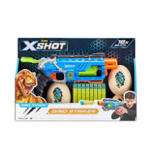 blaster X-Shot 2022-S001-X-SHOT-DINO ATTACK-Dino Striker(2Medium Egg,2SmallEgg,16Darts) Open Box,Bulk,6pcs,No Inner,STD Color 4860