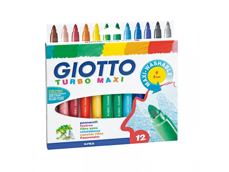 flomaster Giotto qalın 12 rəng 454000