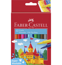 фломастеры Faber Castell 12 цветов 554201