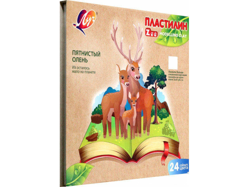 plastilin Луч Зоо 24 rəng