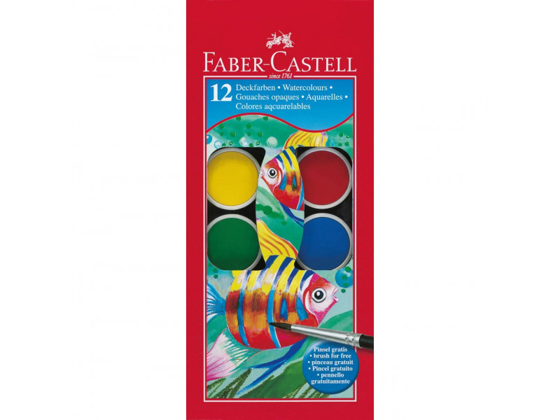 краски акварельные Faber Castell 12 цветов 125011