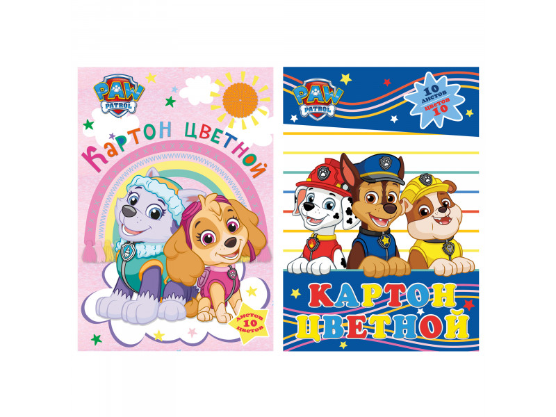 karton Paw Patrol 10 vərəq А4 10 rəng PP27/2