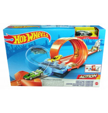 трек Hot Wheels Toy Car Track Set Loop Stunt Champion