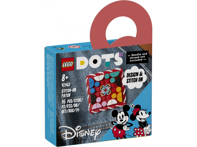 конструктор Lego DOTS Mickey Mouse & Minnie Mouse Stitch-on Patch 41963