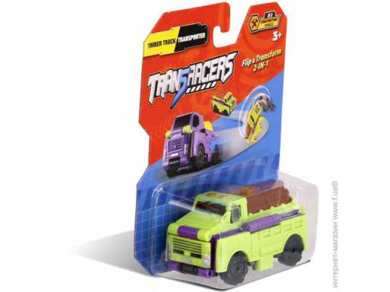 машинка-трансформер TransRacers Timber Truck & Transporter EU463875-03