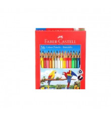 карандаши Faber Castell 36 цветов в метал коробке 113468