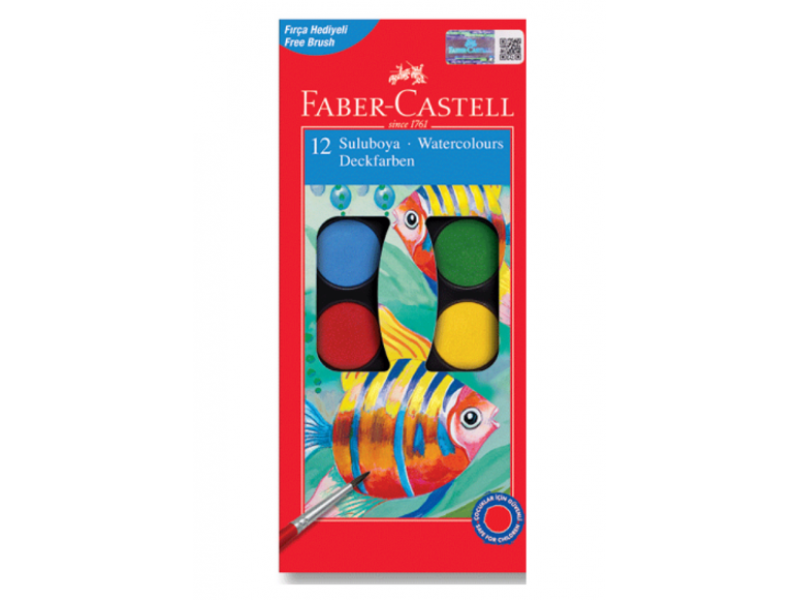 краски акварельные Faber Castell 12 цветов 125012