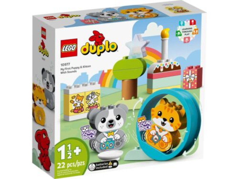 конструктор LEGO DUPLO My First My First Puppy & Kitten With Sounds 10977