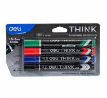 permanent marker dəsti Deli 4 rəng 10101