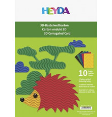 Бумага гофрированная Heyda 3D 10 цветов