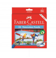 карандаши акварельные Faber Castell 24 цветa в метал коробке 114464