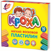 пластилин Луч Кроха 10 цветов