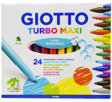 фломастеры Giotto Turbo Maxi утолщенные 12 цветов 076200